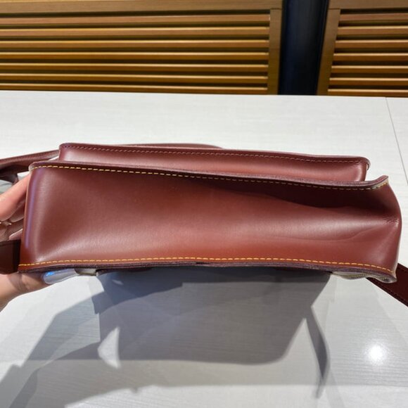 Dr. Martens 11 Inch Leather Satchel Messenger Bag Brown - Picture 4 of 8